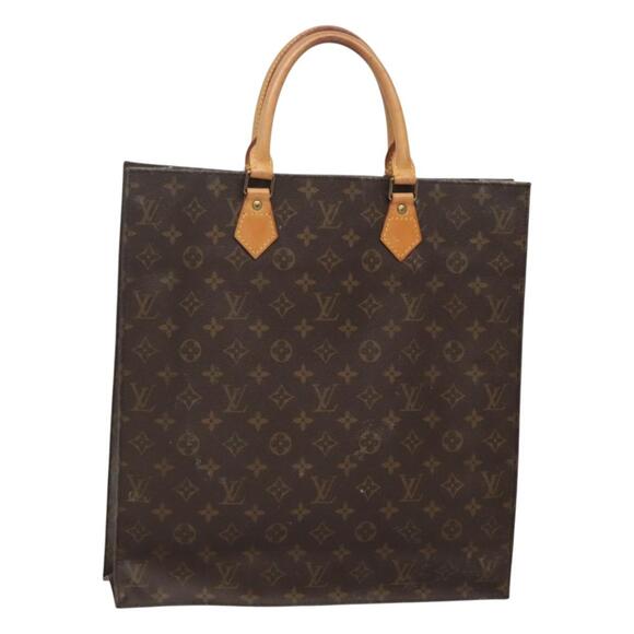 LOUIS VUITTON Monogram Sac Plat Hand Bag M51140 - Picture 1 of 16